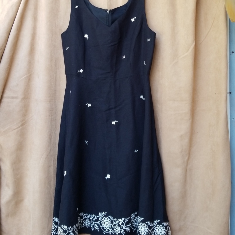 Black embroidered sundress